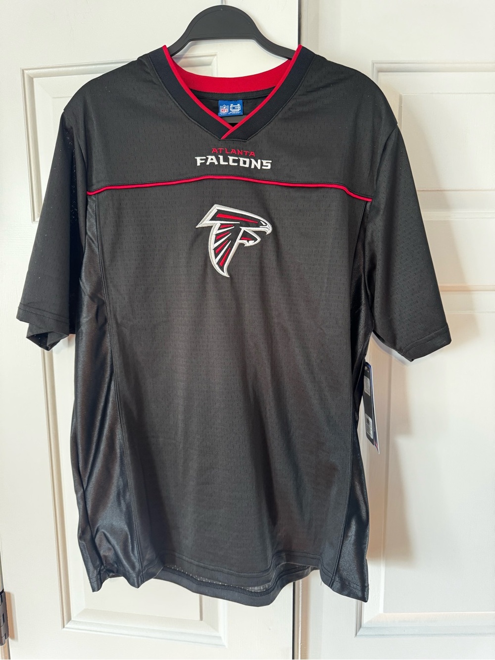 Men's Black Short Sleeve Football Jersey